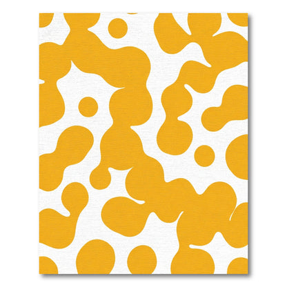 Golden Pod Abstract Organic Rug