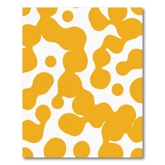 Golden Pod Abstract Organic Rug