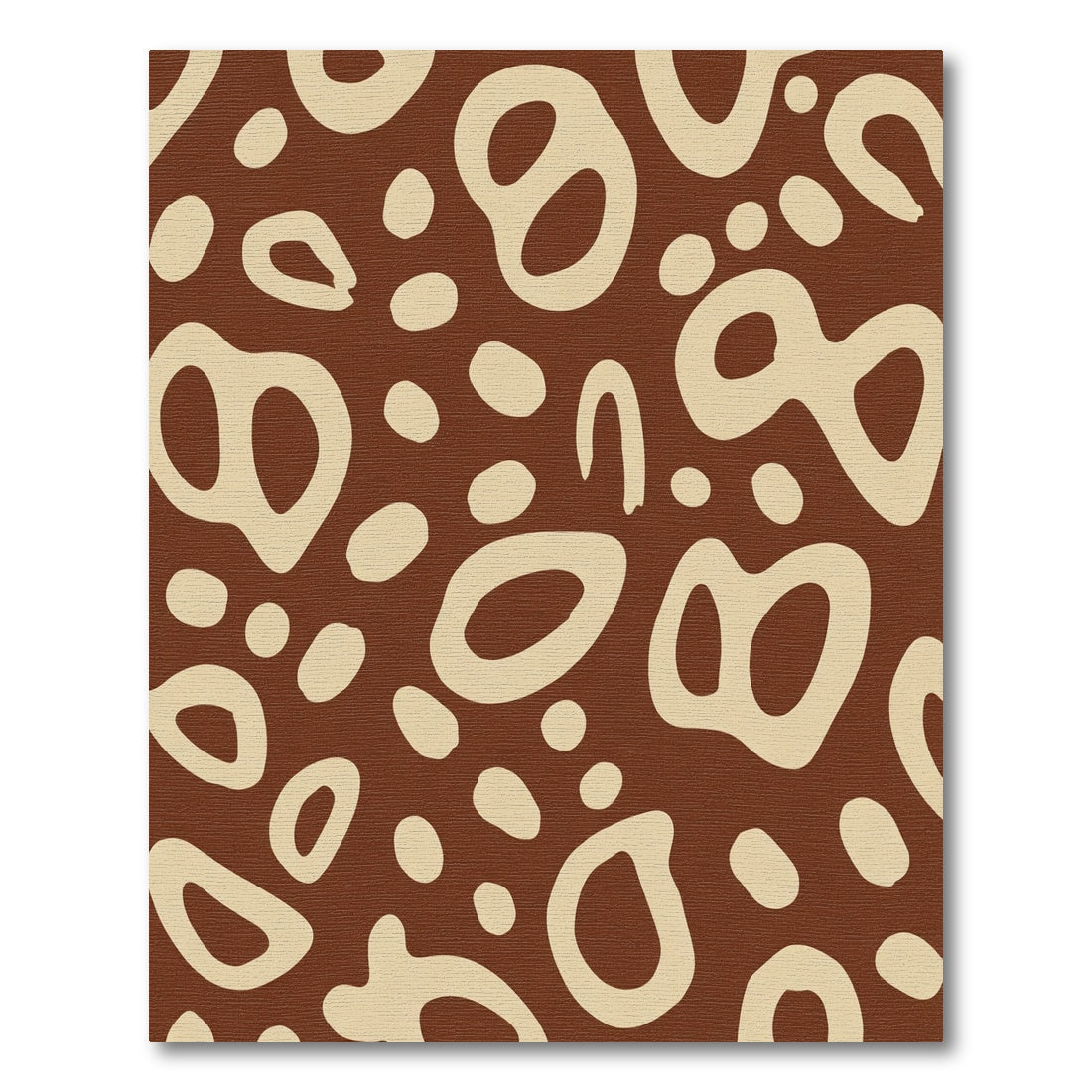Earthy Organic Blob Scatter Rug