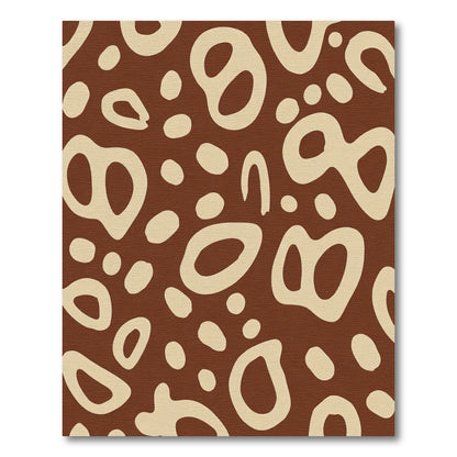 Earthy Organic Blob Scatter Rug