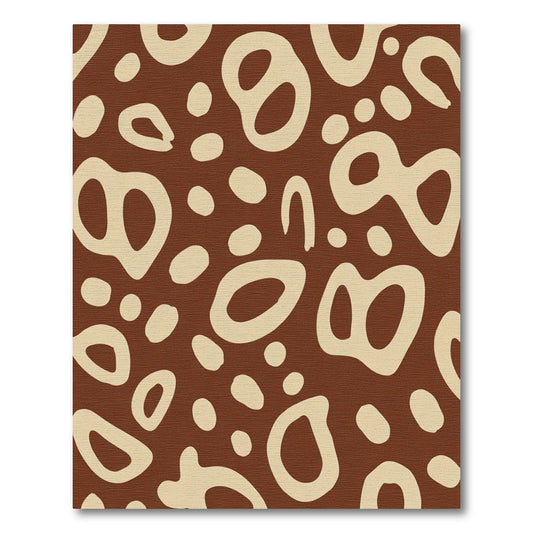 Earthy Organic Blob Scatter Rug
