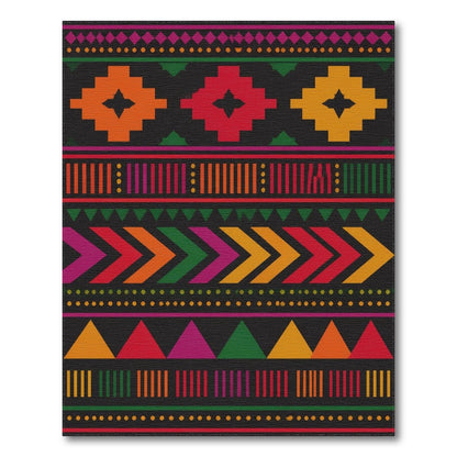 Vibrant Heritage Tribal Geometric Area Rug