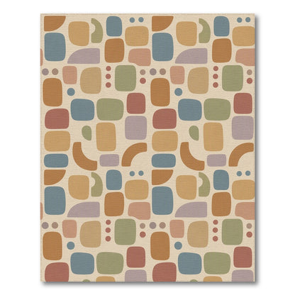 Brown and Tan Geometric Modern Brown Tan Geometric Area Rug