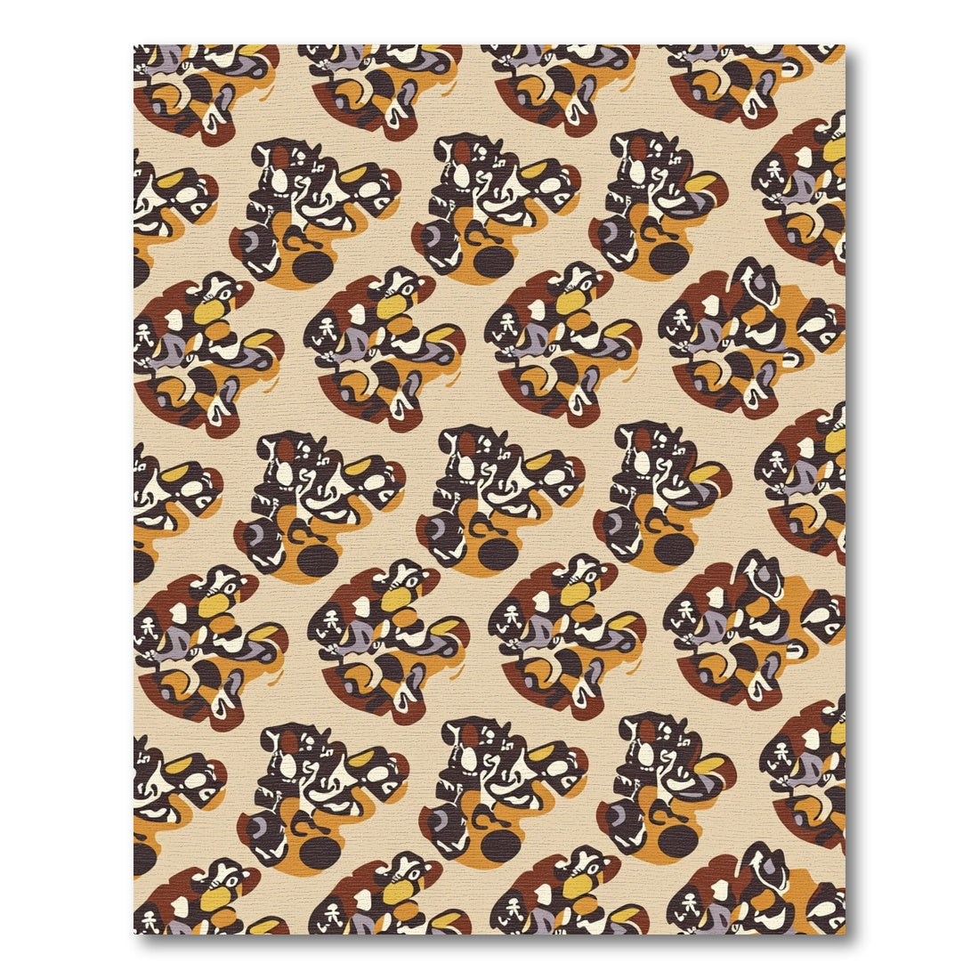 Earthy Abstract Tonal Blend Rug