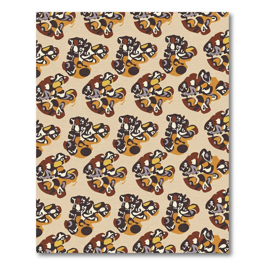Earthy Abstract Tonal Blend Rug