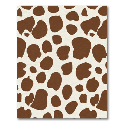 Brown and Cream Spotty Organic Shapes Rug
