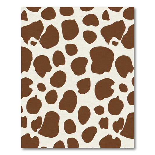 Brown and Cream Spotty Organic Shapes Rug