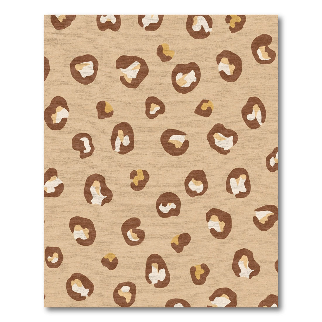 Taupe Brown Leopard Spots Rug