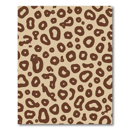 Brown Cheetah Spots Rug
