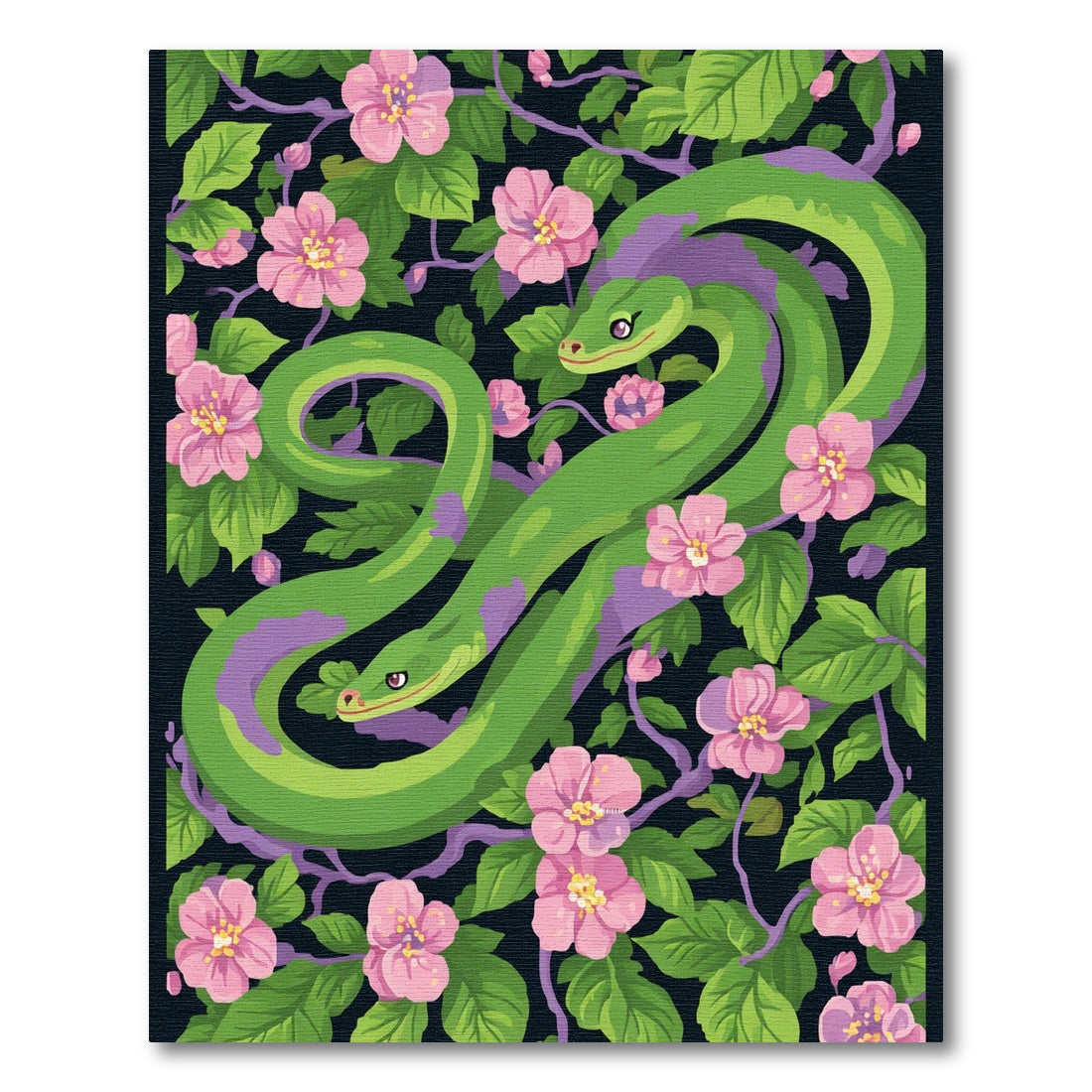 Serpentine Pink Blossom Serpent Garden Rug