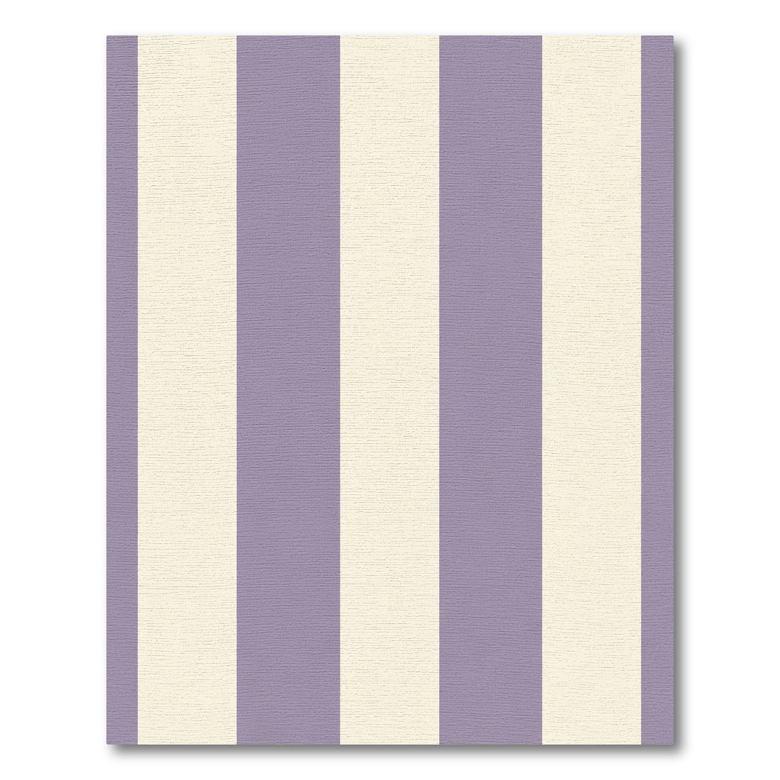 Soft Lavender Cream Vertical Stripes Rug