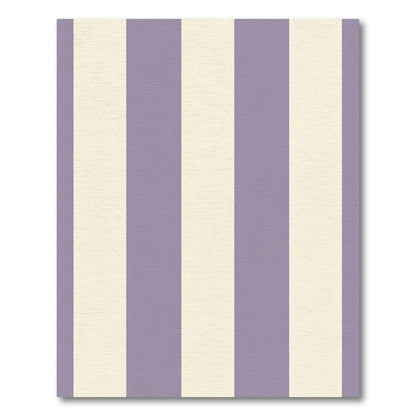 Soft Lavender Cream Vertical Stripes Rug