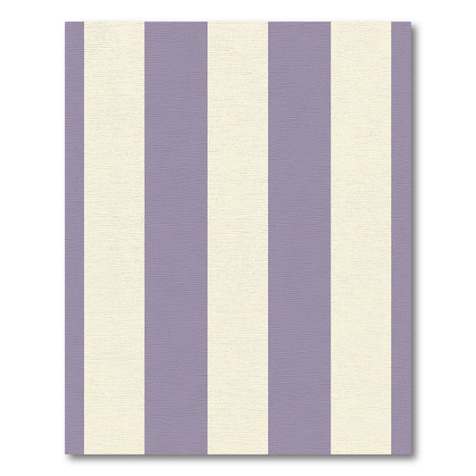 Soft Lavender Cream Vertical Stripes Rug