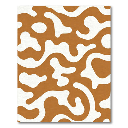 Amber White Organic Flow Rug