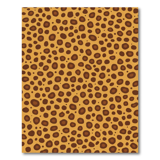 Golden Brown Spotted Wild Cat Hide Rug