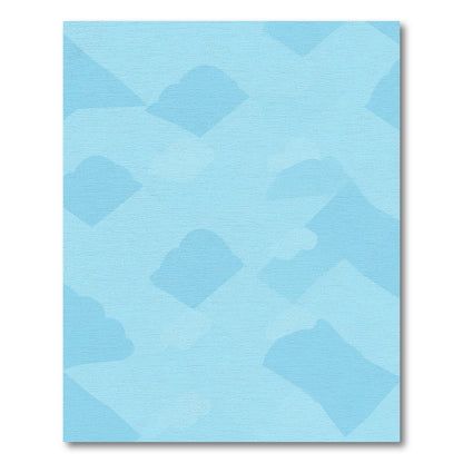 Sky Blue Cloud Mountain Landscape Rug