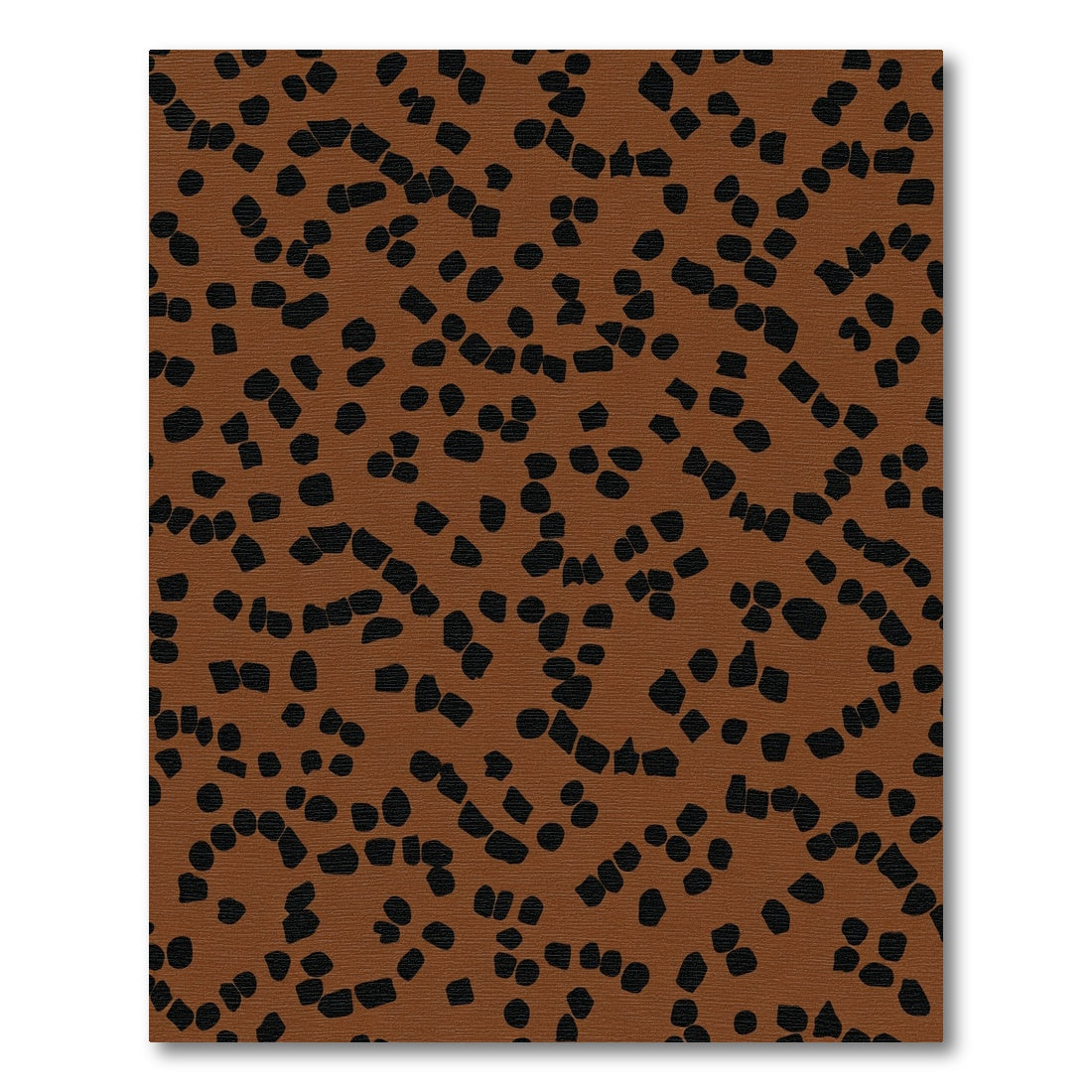 Brown Black Scattered Chunks Rug