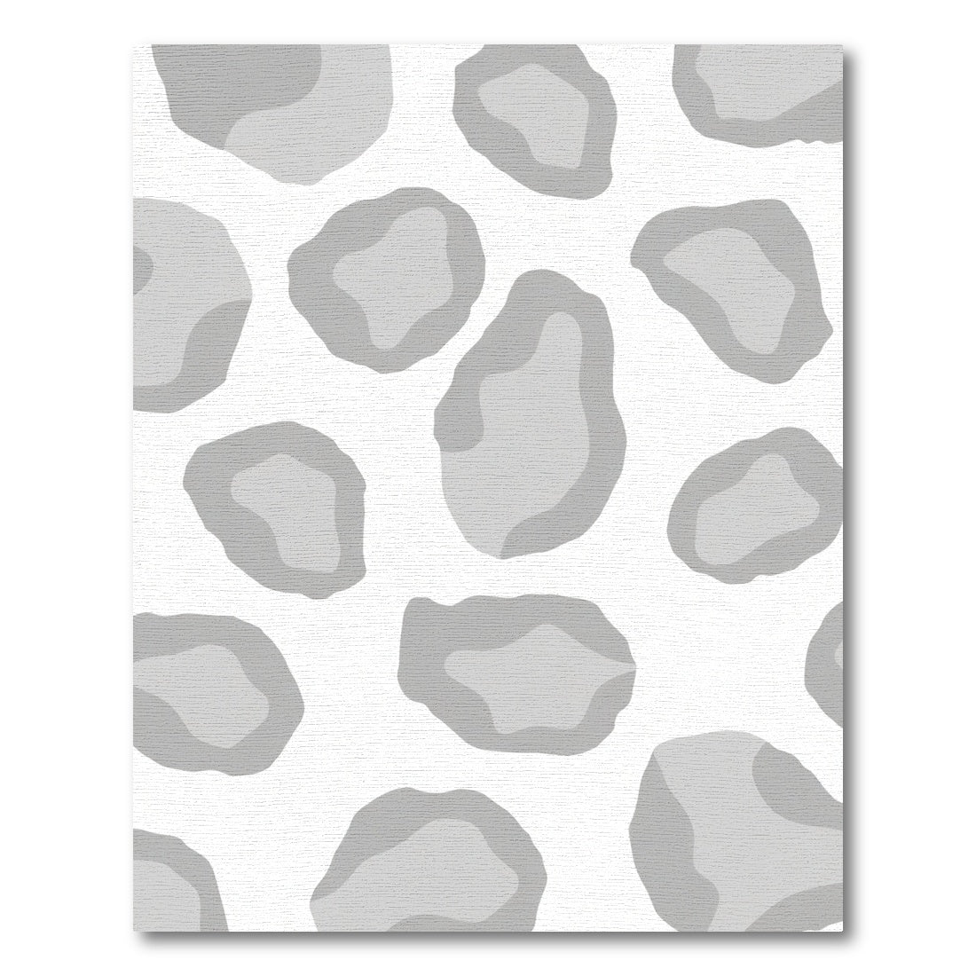 Abstract Gray Organic Spots Rug