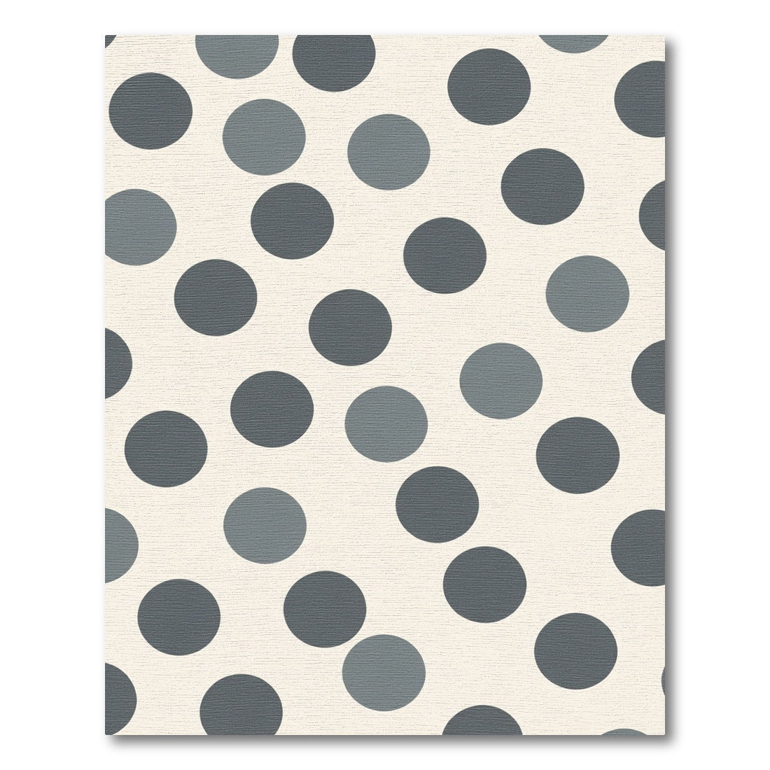 Neutral Gray Polka Dot Accent Rug