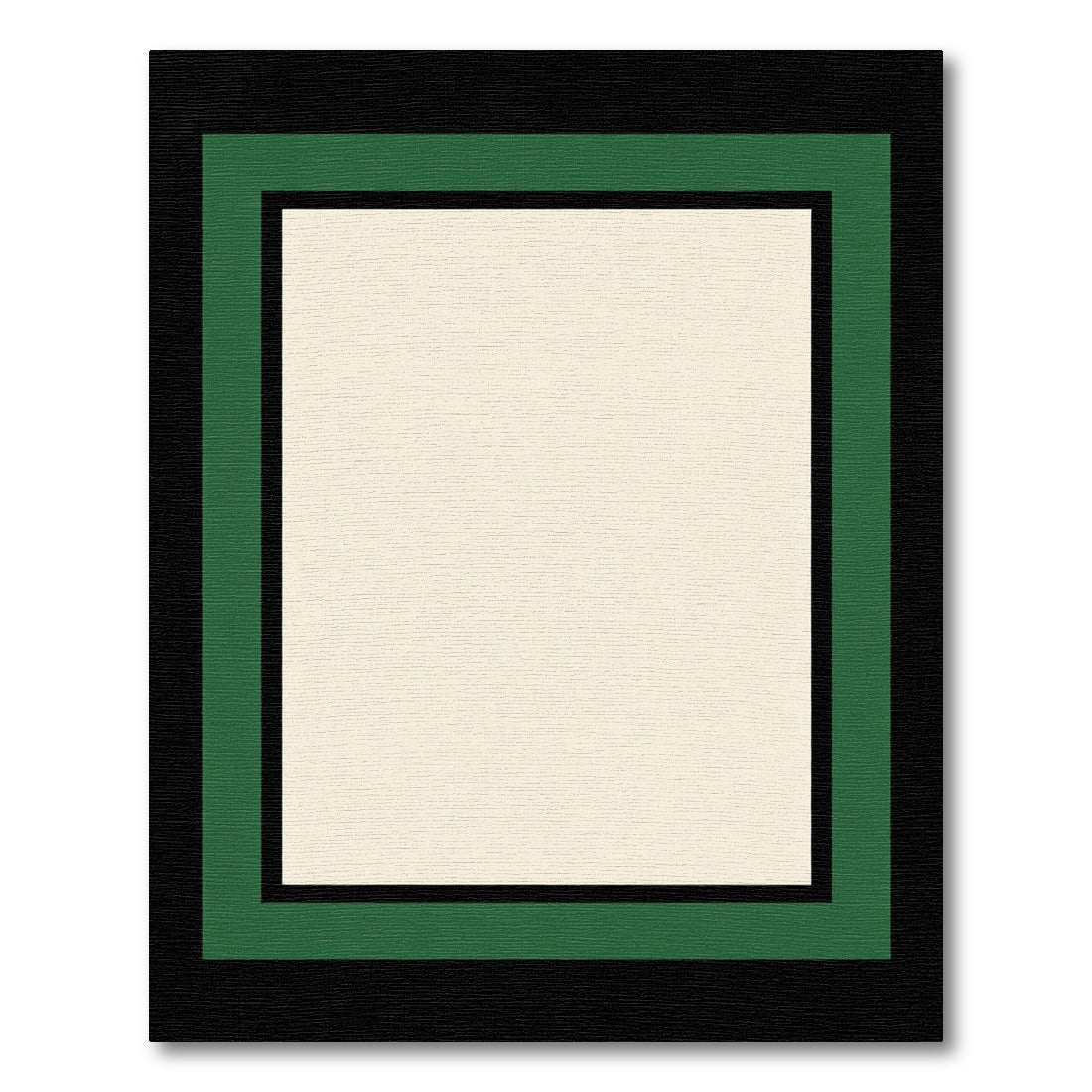 Cream Ivory Border Square Rug