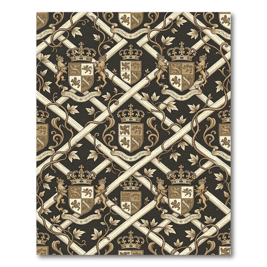 Regal Crest Lattice Scroll Work Rug
