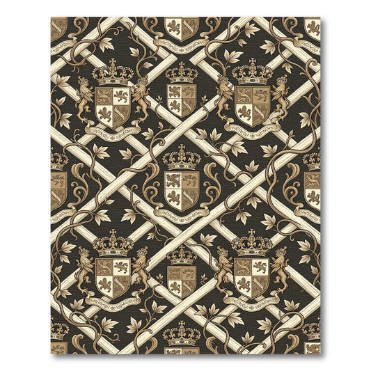 Regal Crest Lattice Scroll Work Rug