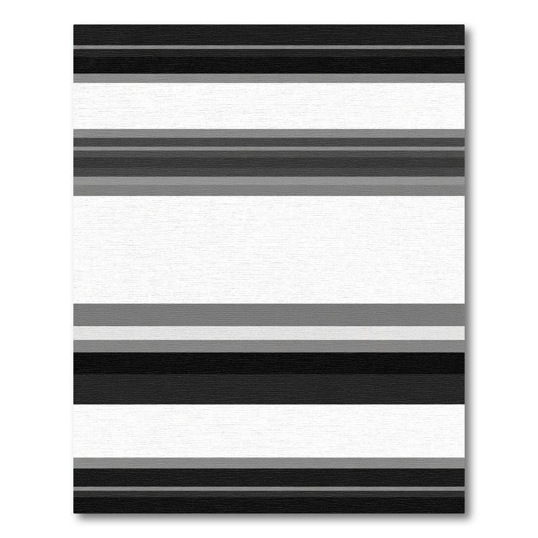 Monochromatic Striped Horizontal Lines Rug