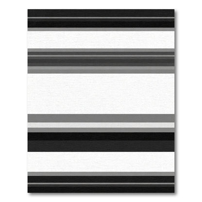 Monochromatic Striped Horizontal Lines Rug
