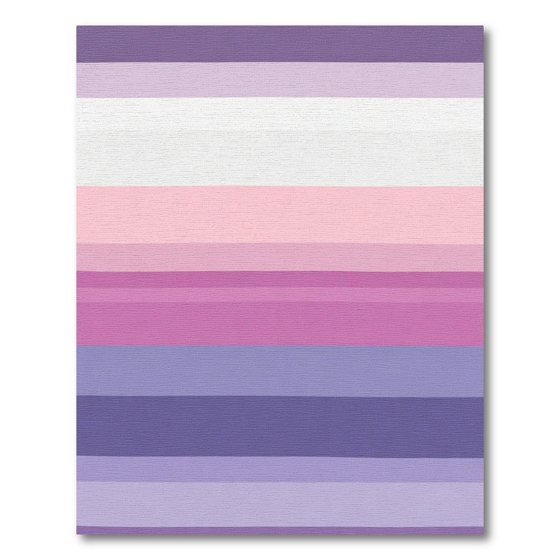 Subtle Purple Pink Gradient Stripes Rug