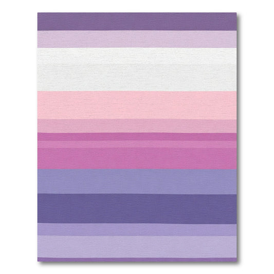 Subtle Purple Pink Gradient Stripes Rug