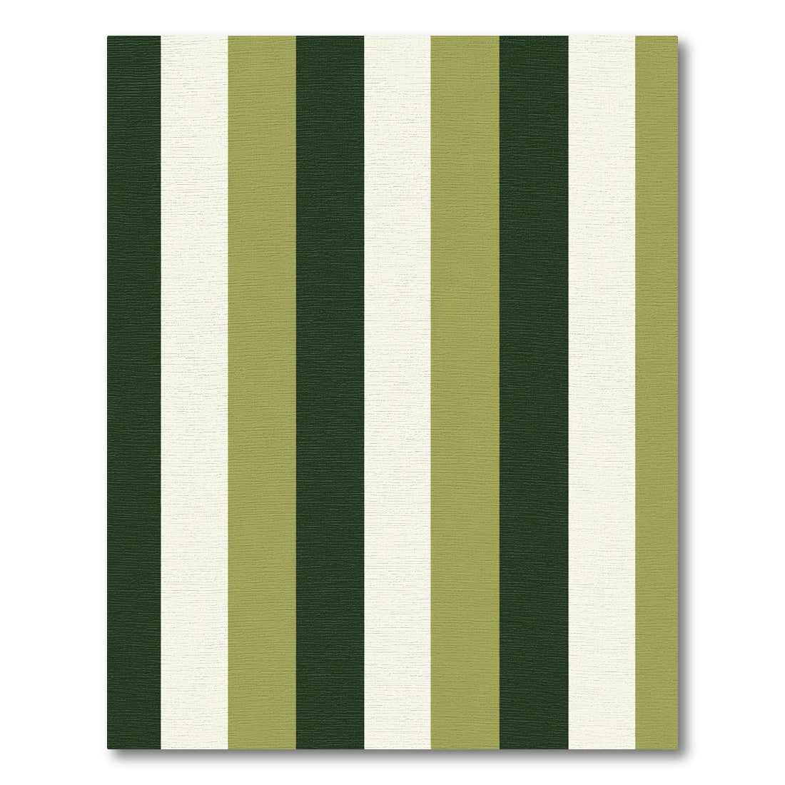 Deep Forest Green Gold Stripes Rug