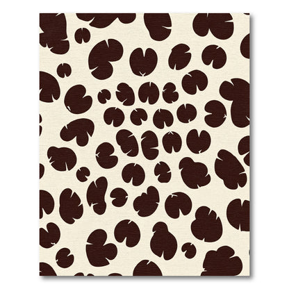 Brown Spotted Cream Art Rug