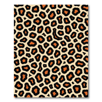 Beige Orange Animal Spots Rug
