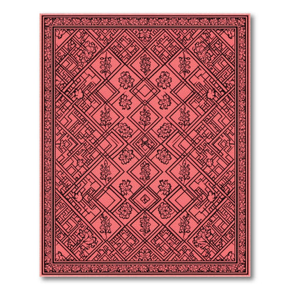 Red Floral Vintage No. 67 Area Rug