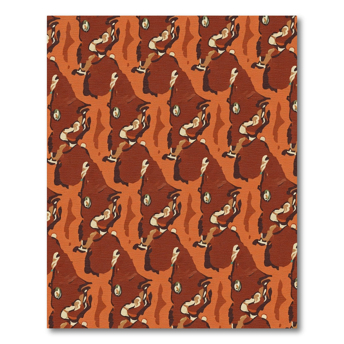Amber Red Fox Repeat Rug