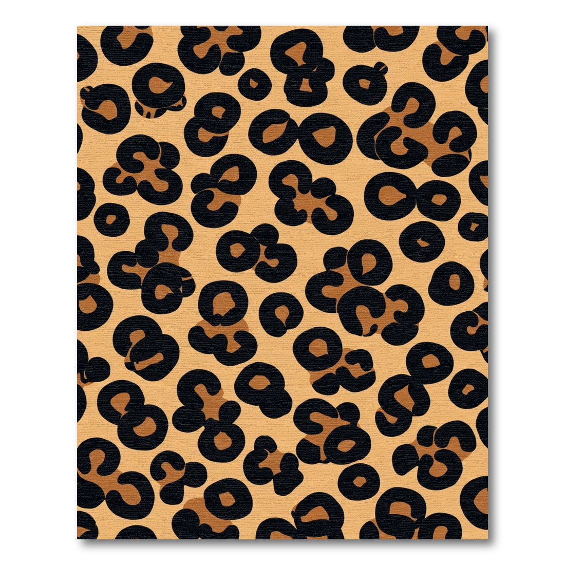 Golden Tan Leopard Spots Rug