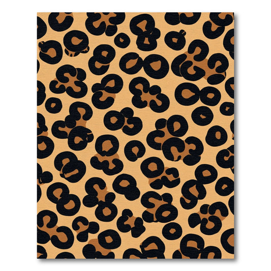 Golden Tan Leopard Spots Rug
