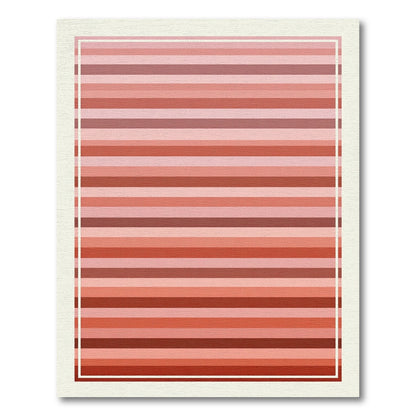 Terracotta Horizontal Stripe Gradient Rug