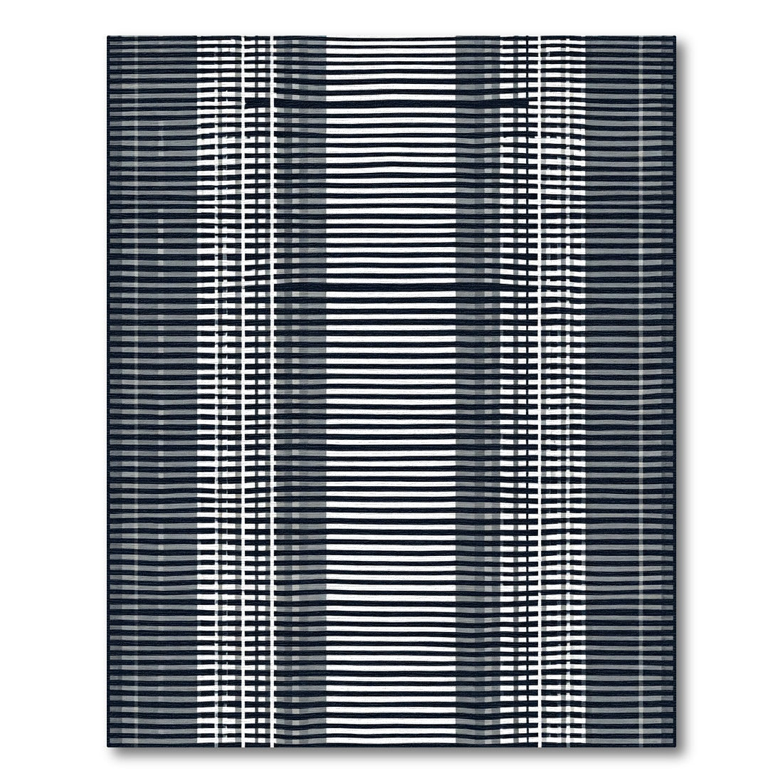 Monochromatic Tonal Striped Vertical Rug