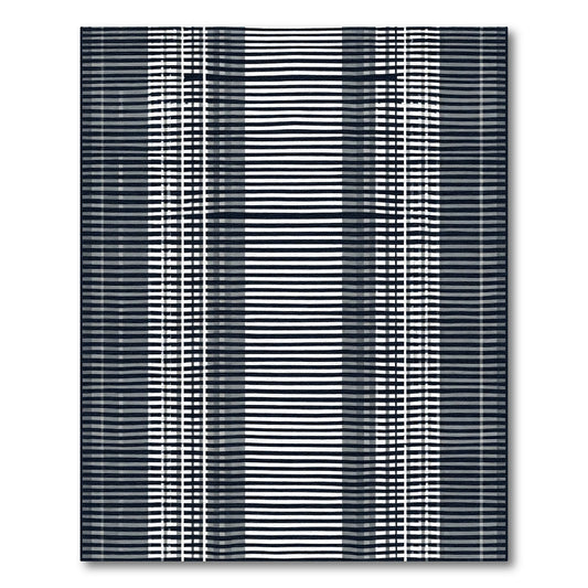 Monochromatic Tonal Striped Vertical Rug