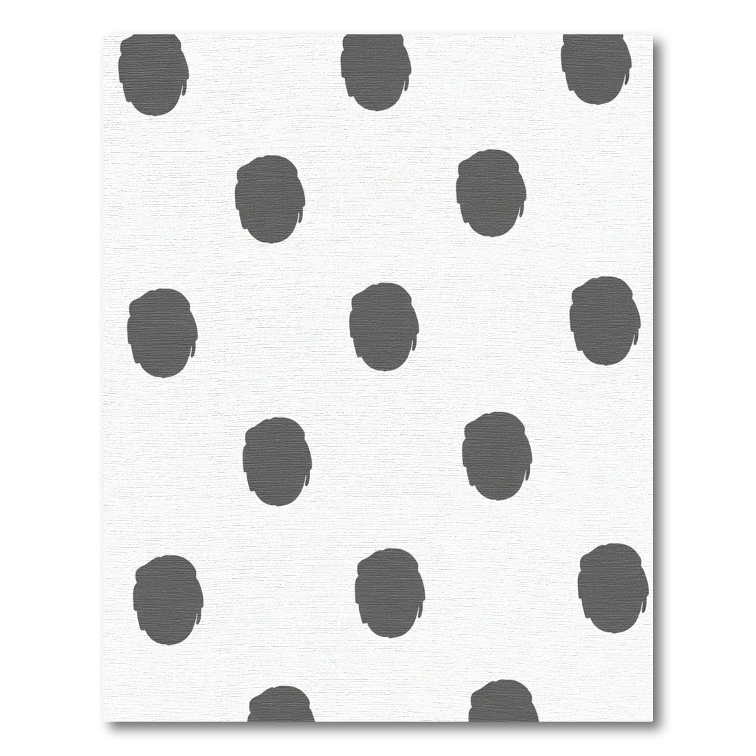Gray Abstract Brushstroke Dots Rug