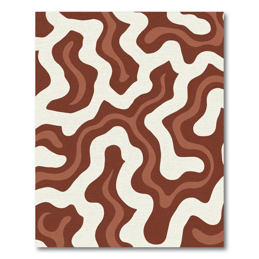 Earthy Tones Organic Swirl Rug