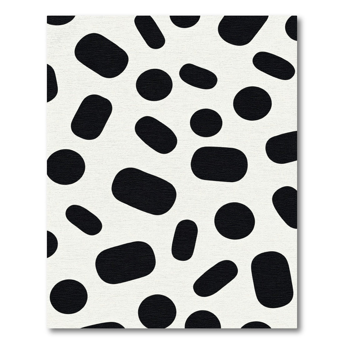 Monochromatic Oval Dot Sprinkle Rug