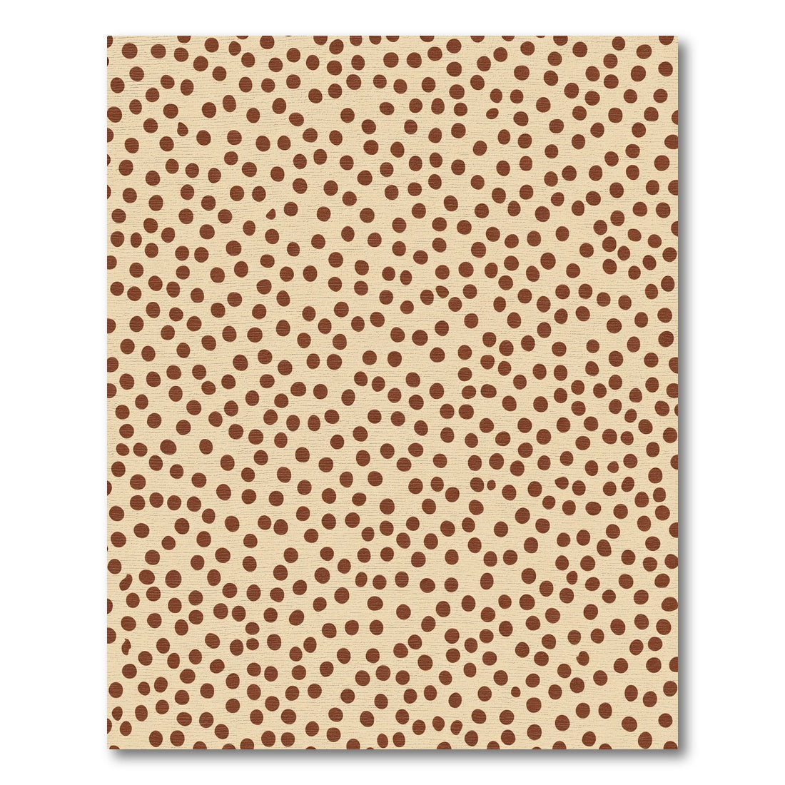 Earthy Brown Polka Dot Scatter Rug