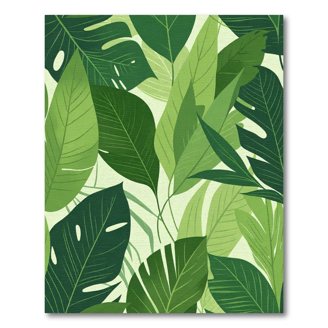 Verdant Leafy Canopy Botanical Rug