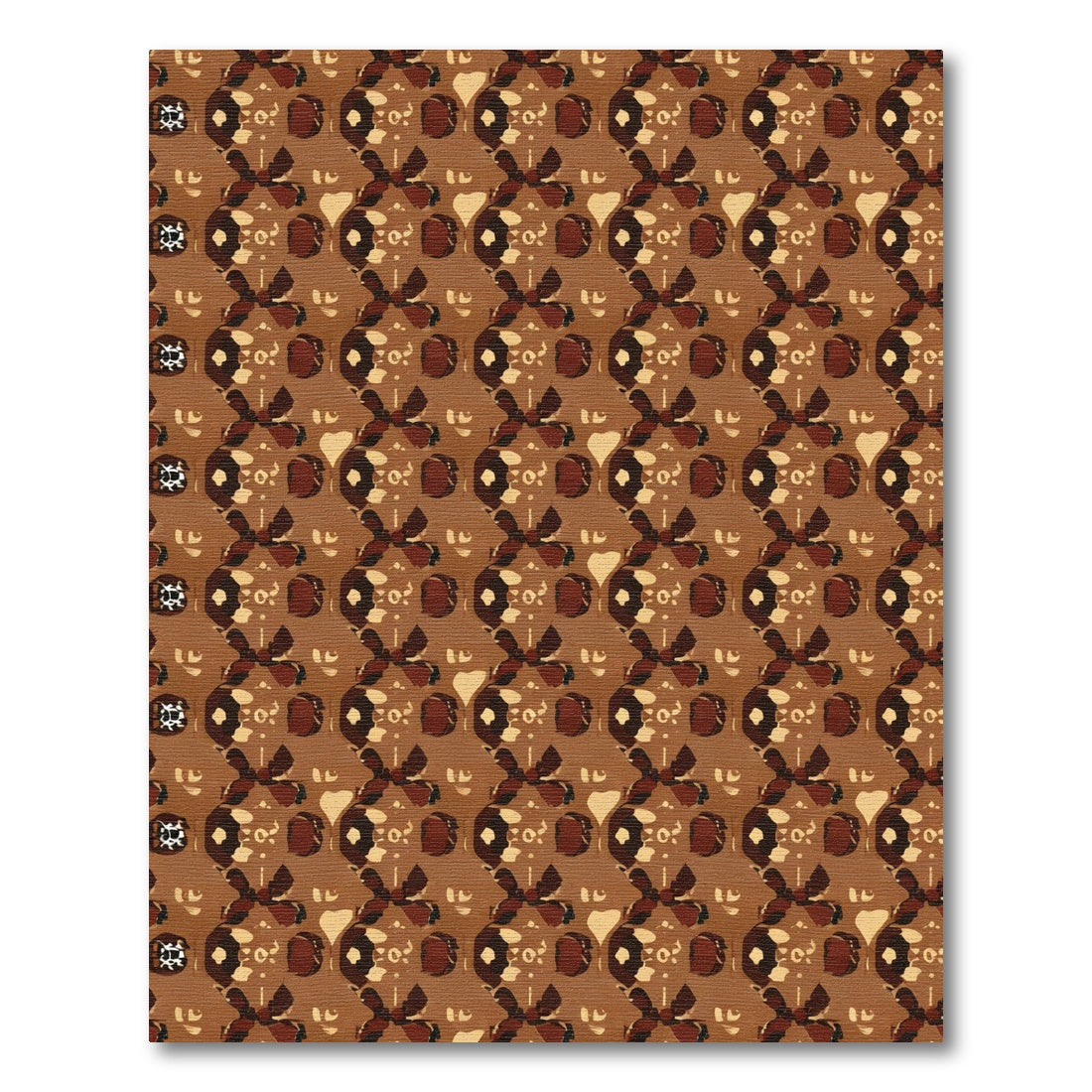 Earthy Warm Tones Tribal medallions Rug