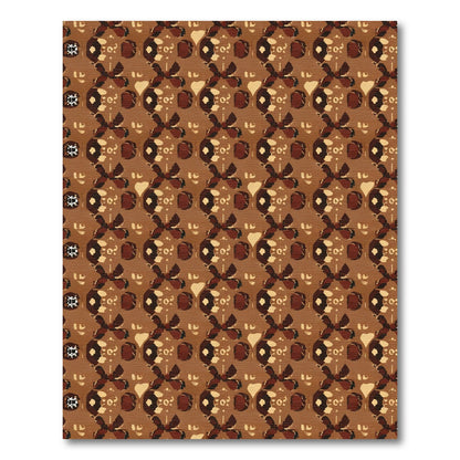 Earthy Warm Tones Tribal medallions Rug