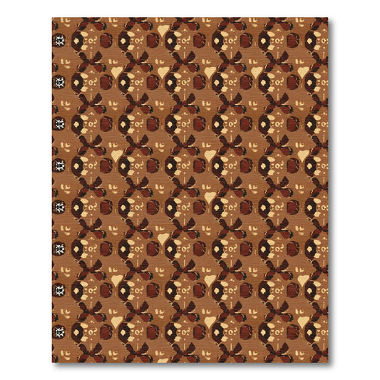 Earthy Warm Tones Tribal medallions Rug
