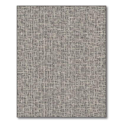 Grey Geometric Washable Geometric Modern Area Rug