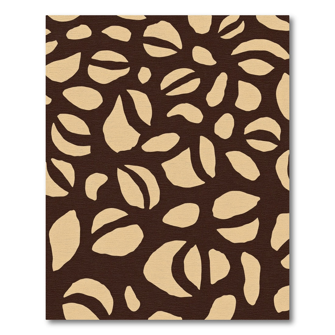 Organic Tan Irregular Shapes Rug